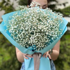 Romantic Blooms Ensemble: Roses, Spray Roses, Dianthus, Astilbe, Lisianthus, Baby's Breath