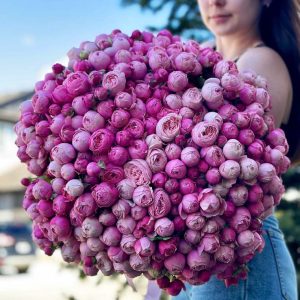 Bouquet of 70 stems Silva Pink spray roses