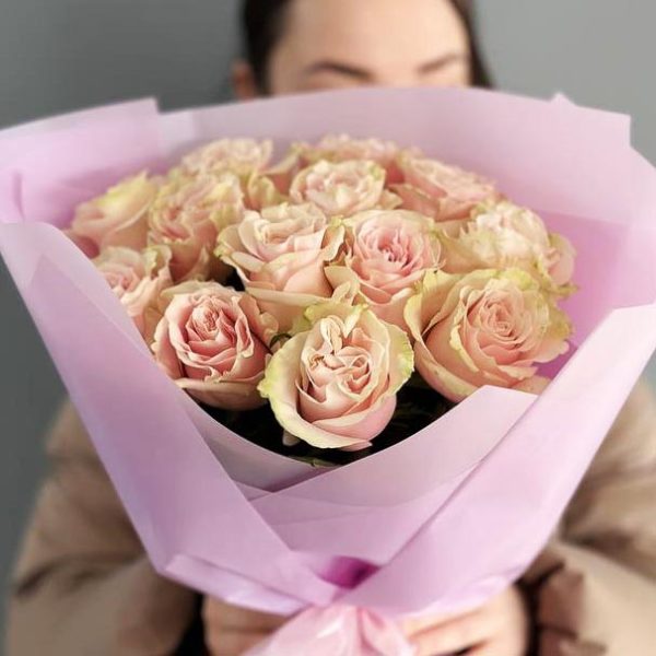 Blushing Beauty Bouquet: A delightful arrangement showcasing enchanting pink roses, symbolizing grace and affection, perfect for celebrating love or adding beauty to your space.