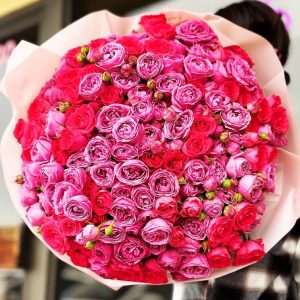 Whimsical Spray Rose Delight Bouquet showcasing an array of colorful spray roses for a charming and enchanting display.