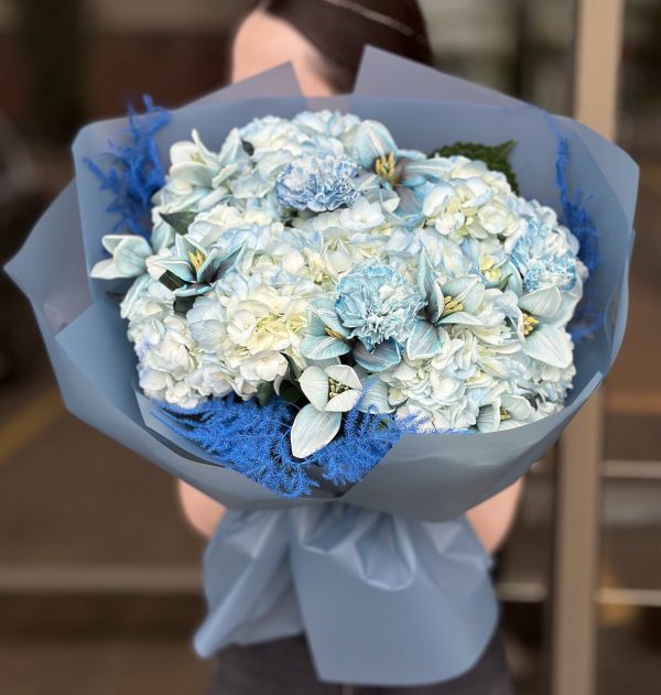 Colorful 'Summer Sky' bouquet with vibrant flowers, perfect for summer celebrations and occasions