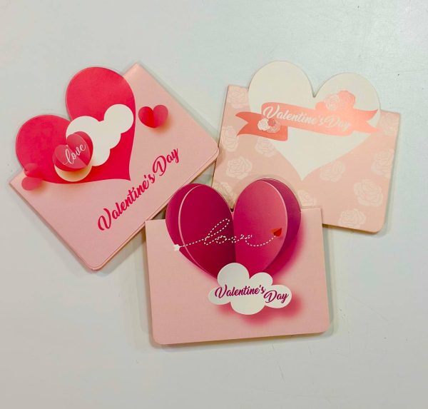 Valentine card featuring a romantic design, ideal for sharing love and affection on Valentine's Day.